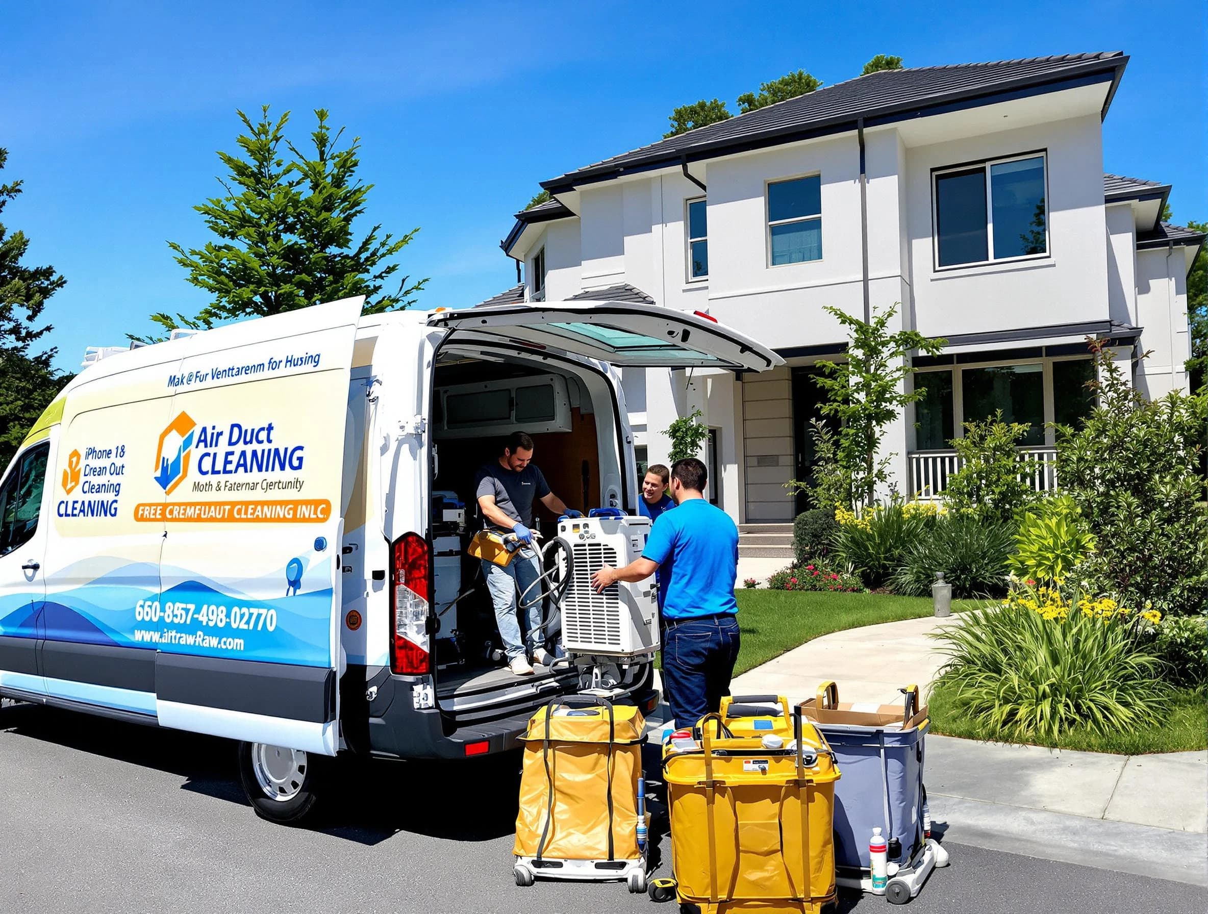 Forest Park Air Duct Cleaning technician performing professional air duct cleaning in Forest Park