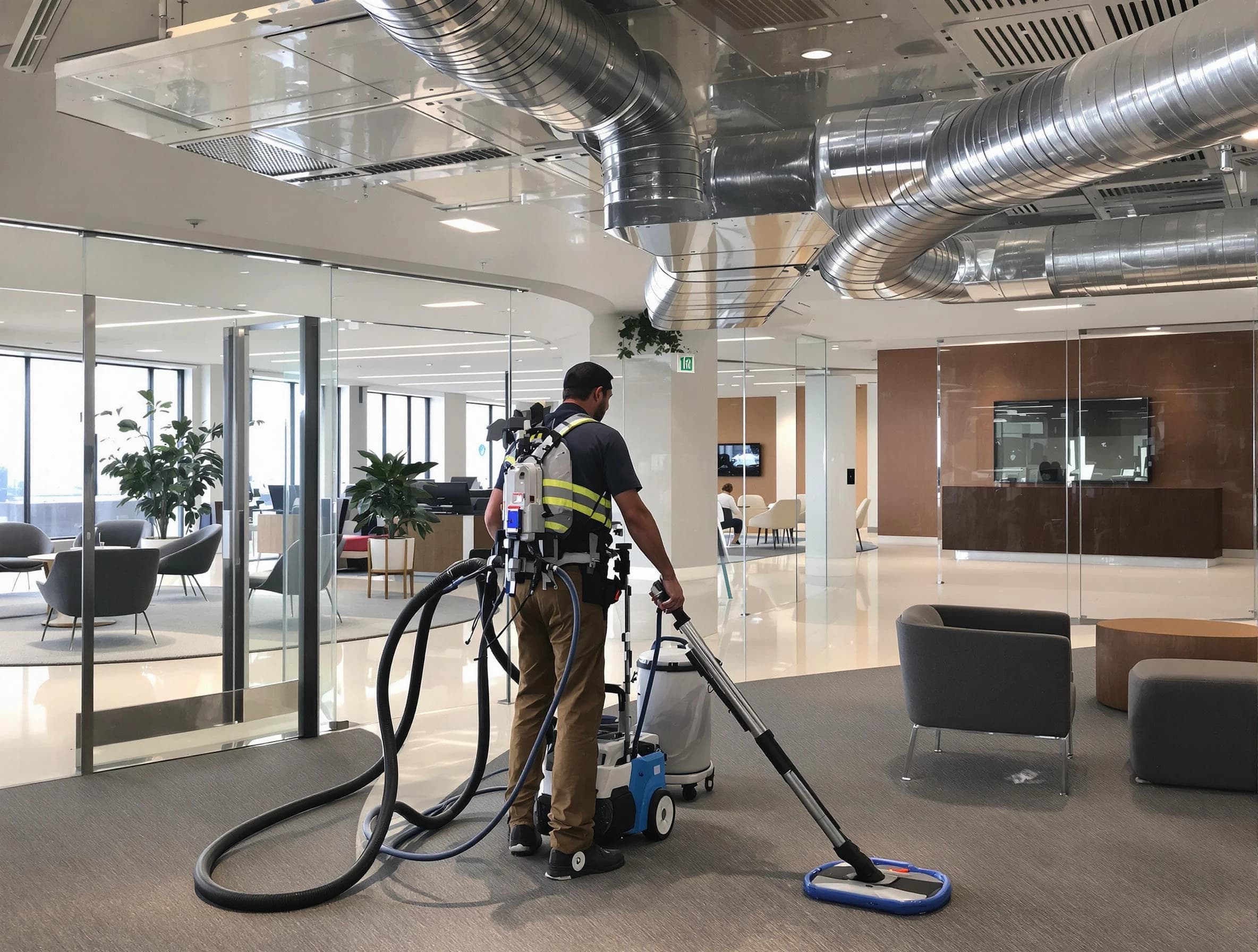 Commercial duct cleaning service by Forest Park Air Duct Cleaning in Forest Park