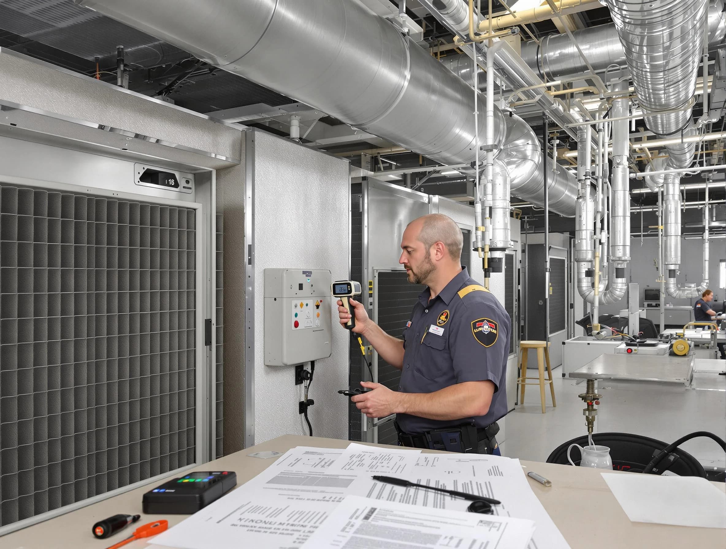 Professional filter system inspection by Forest Park Air Duct Cleaning in Forest Park