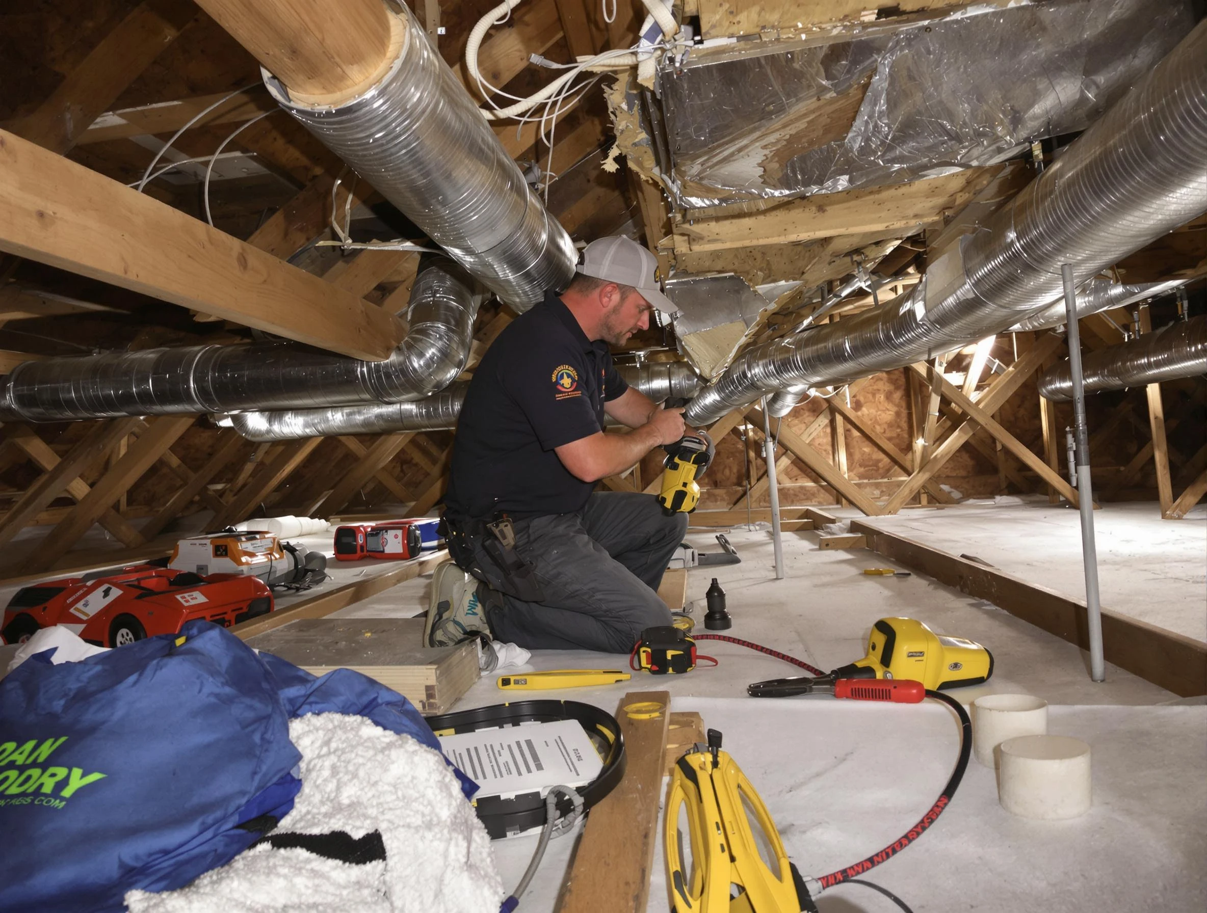 Professional air duct repair by Forest Park Air Duct Cleaning in Forest Park