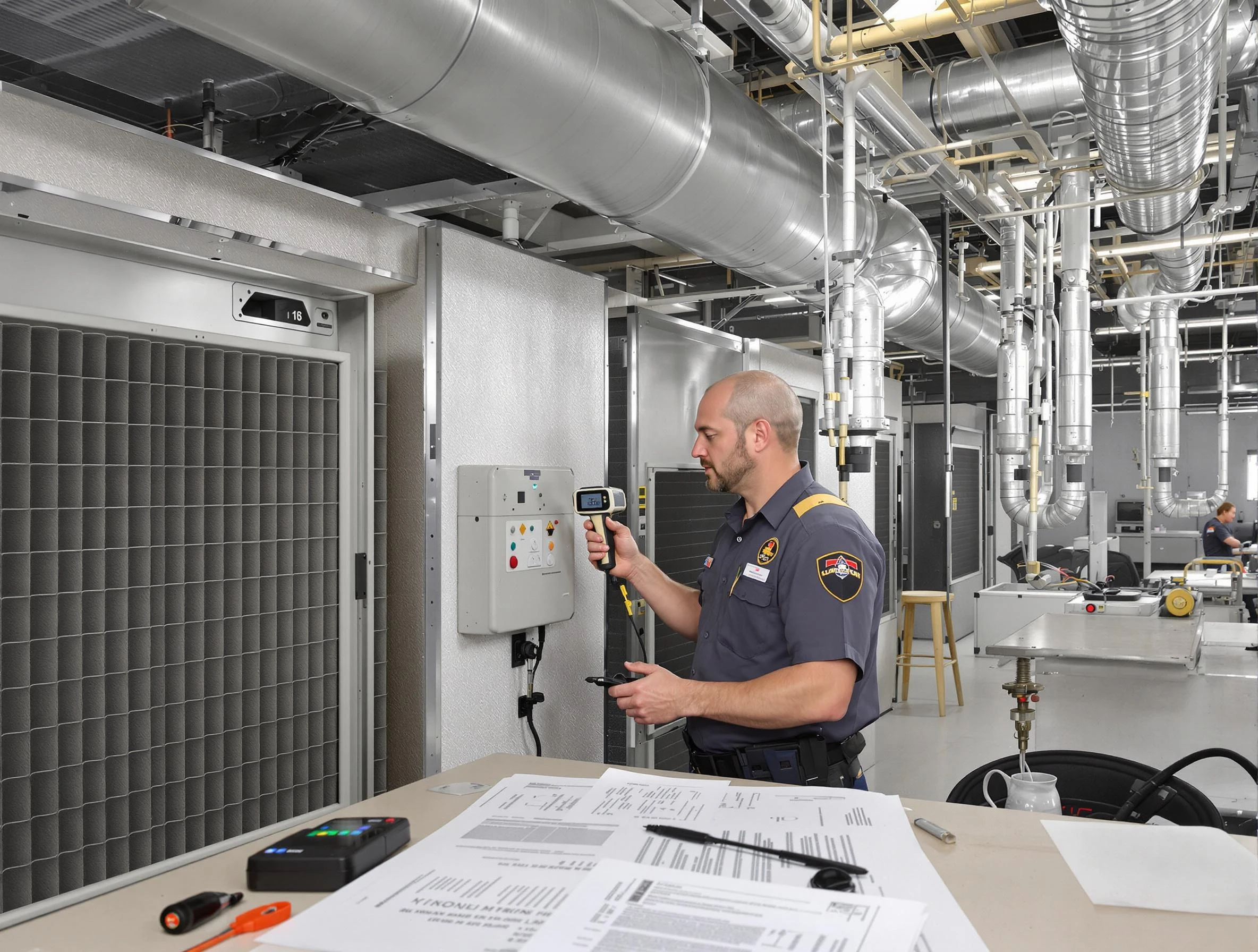 Professional filter system inspection by Forest Park Air Duct Cleaning in Forest Park