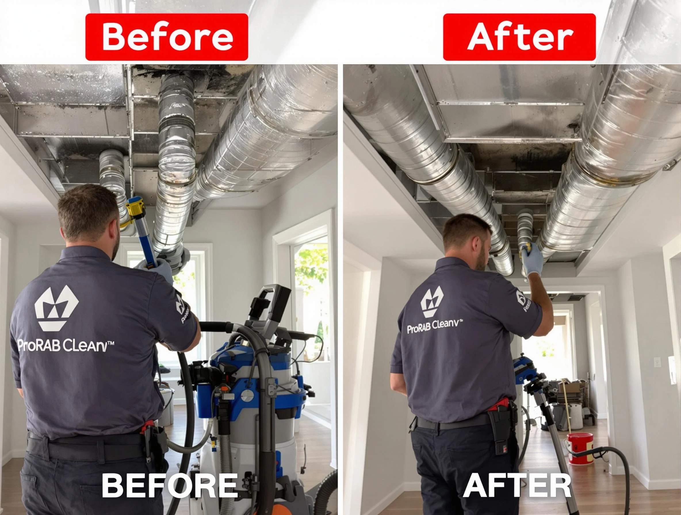 Forest Park Air Duct Cleaning expert performing thorough residential duct cleaning in a Forest Park home